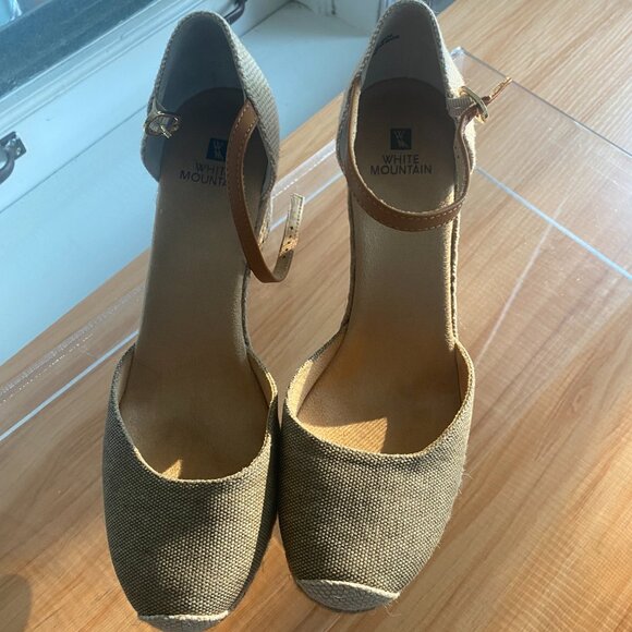 WHITE MOUNTAIN Mamba Espadrille Wedge Sandal | Size 9.5 - Picture 4 of 10